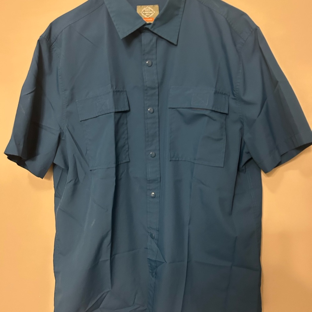 St. John's Bay Men's Teal Button Down Shirt
